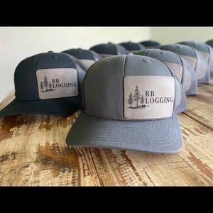 Custom Leather Patch Logo Hats